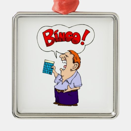 Bingo Metalen Ornament (Voorkant)
