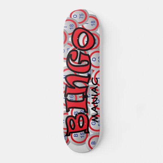 Bingo "Naam" over Bingo Balls Skateboard (Voorkant)