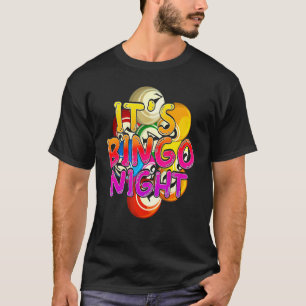 Bingo Nacht Bingo Winnaar Bingo Speler Loterij Kle T-shirt