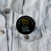 Bingo Night Neon Line Art Ronde Button 7,6 Cm (In situ)