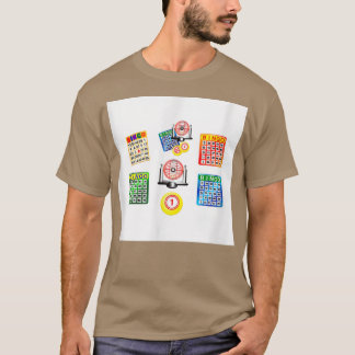 Bingo Night Prize Reward Card Raffle Print Decor G T-shirt