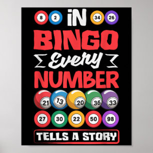 Bingo Numbers vertelt het verhaal - Favoriete lote Poster
