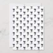 Bingo nuptiale noir carte de jeu de Fête des marié (Dos)