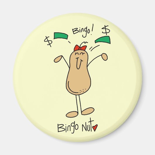 Bingo Nut Tshirts en geschenken Magneet (Voorkant)