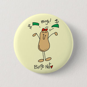 Bingo Nut Tshirts en Gifts Ronde Button 5,7 Cm
