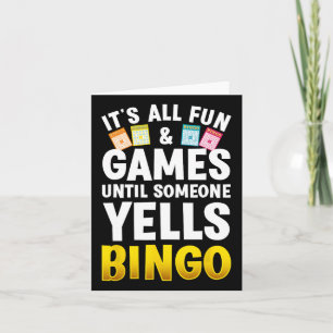 Bingo-ontwerp voor mannen vrouwen Bingo Noveltiesp Kaart