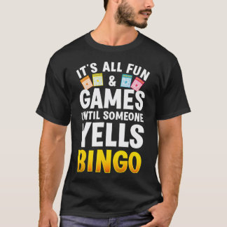 Bingo Ontwerp Voor Mannen Vrouwen Bingo Novelty Ga T-shirt