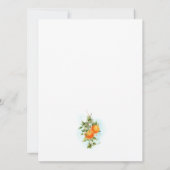 Bingo Orange Citrus Fête des mariées Carte de jeu (Dos)