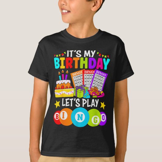 Bingo Player It's My Birthday Let's Play Bingo Xma T-shirt (Voorkant)