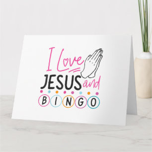 Bingo Player Jesus Faith Christelijk I Love Jesus Kaart