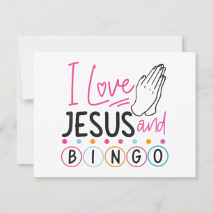 Bingo Player Jesus Faith Christelijk I Love Jesus Kaart