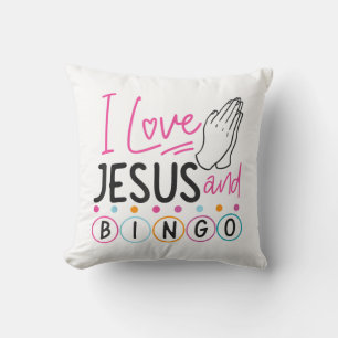 Bingo Player Jesus Faith Christelijk I Love Jesus Kussen