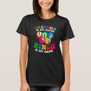 Bingo Player Nana Gambling Grandma Lottery Retirem T-shirt