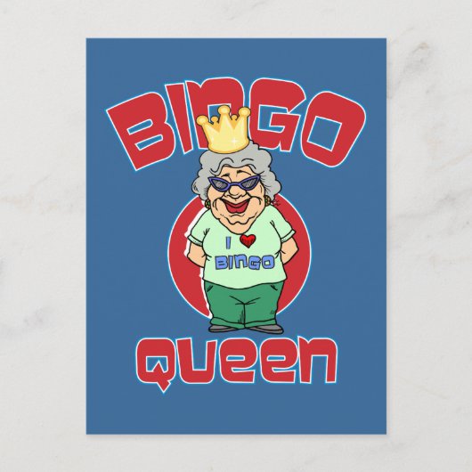 Bingo Queen - Aanpassen Briefkaart (Voorkant)