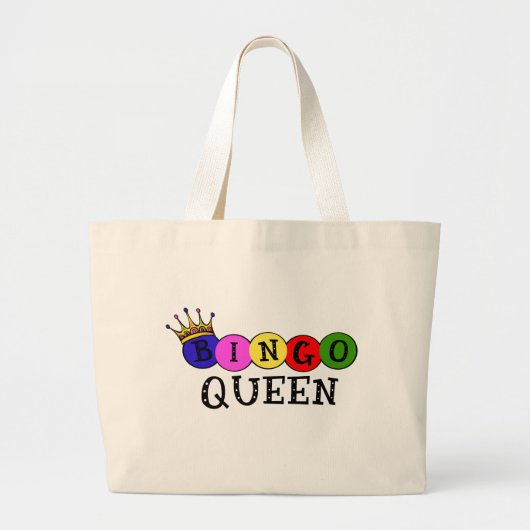 BINGO QUEEN GROTE TOTE BAG (Voorkant)