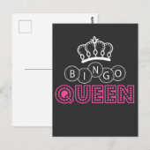 Bingo Queen Witty Gambling Humor Briefkaart (Voorkant / Achterkant)