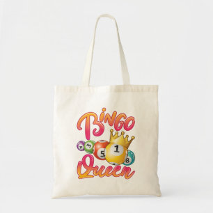 Bingo Queen Women Player Game Tote Bag