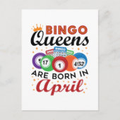 Bingo Queens wordt geboren in april Briefkaart (Voorkant)