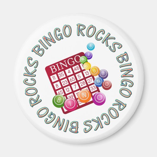 bingo rocks magneet (Voorkant)