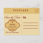 Bingo Save the Date Briefkaart (Achterkant)