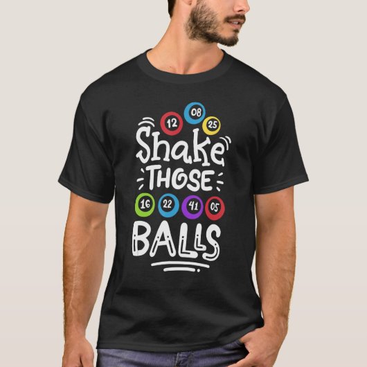 Bingo schud die ballen t-shirt (Voorkant)