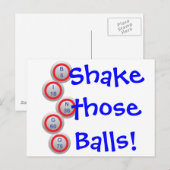Bingo! Schud die Balls! Briefkaart (Voorkant / Achterkant)
