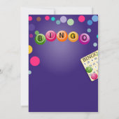 Bingo soirée de collecte de fonds invitations (Dos)