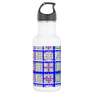 Bingo spel patronen groot raster waterfles