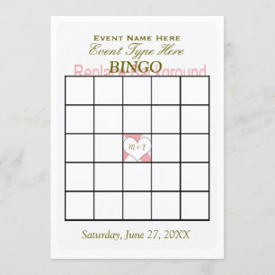 Bingo spel Sjabloon Kaart