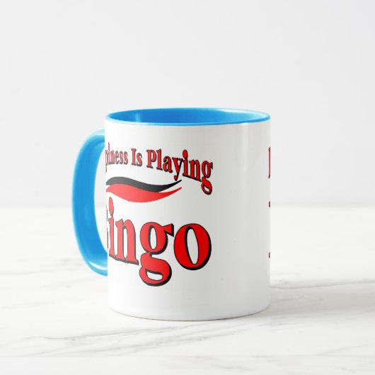 Bingo spelen mok (Voorkant links)