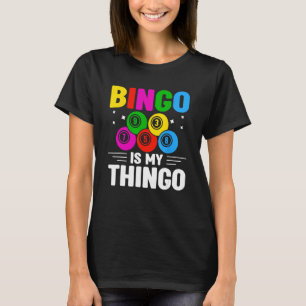 Bingo Speler Bingo Hallen Casino Spel Kaart Spel B T-shirt