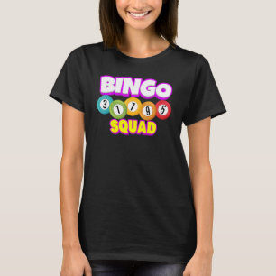 Bingo Squad Team Player Lucky Bingo Luck Women M T-shirt