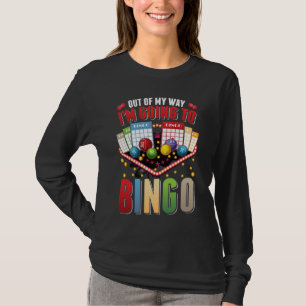 Bingo verslavende Mannen Vrouwen Funny Bingo Playe T-shirt
