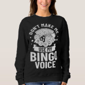 Bingo Voice Game Player Caller Card Board Balls Trui (Voorkant)