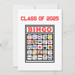 Bingo voor de hoogste klas kaart