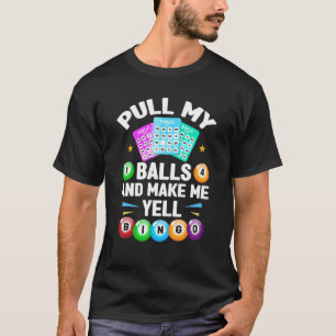 Bingo voor mannen Lucky Bingo Caller Gambling T-shirt