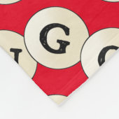 Bingo word art fleece deken (Hoek)