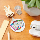 Bingokaarten Sleutelhanger