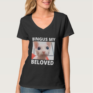 Bingus noemt mijn vermoeide haarloze nefinx sphyn t-shirt