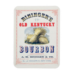 Bininger's Old Kentucky Bourbon 1849 Reserve. Magneet