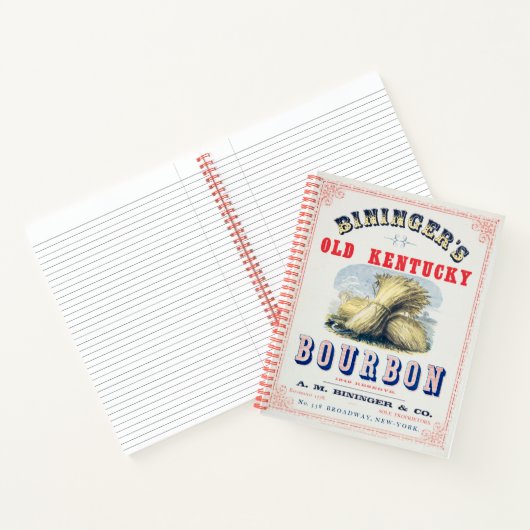 Bininger's Old Kentucky Bourbon 1849 Reserve. Notitieboek (Binnen)