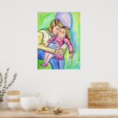 Binkey, Blankey, ballon Poster (Keuken)