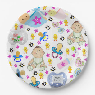 Binky Pacifier Paper Borden Papieren Bordje