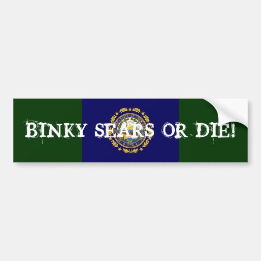 BINKY SEARS OF STERVEN! BUMPERSTICKER (Voorkant)