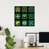 Binnen 2097 F5000 League Weapon Symbols Poster (Thuiskantoor)