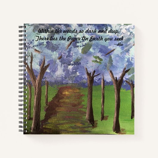 Binnen de Bossen Notitieboek (Voorkant)