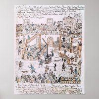 Binnen de Oude Lutheran Kerk, York County, 1800