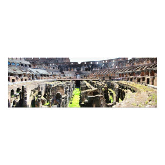 Binnen de Romeinse Colosseum Panorama Foto Afdruk