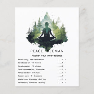 Binnen de stilte Bosmeditatie Flyer