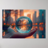 Binnen een bol poster (Voorkant)